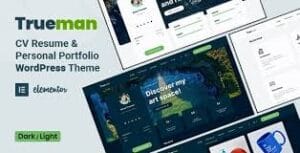 Trueman - CV Resume WordPress Theme 1.2.2