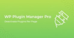 WP Plugin Manager Pro - Deactivate plugins per page 1.1.3