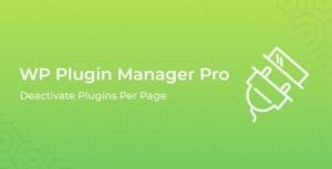 WP Plugin Manager Pro - Deactivate plugins per page 1.1.3