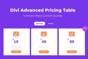 Advanced Pricing Table For Divi 1.0.4