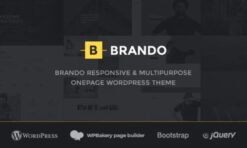 Brando Responsive and Multipurpose OnePage WordPress Theme 3.0