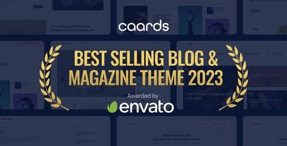 Caards - Modern Blog & Magazine WordPress Theme with Dark Mode 1.0.4
