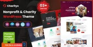 Charityx - Charity & Nonprofit WordPress Theme 1.0.1