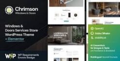 Chrimson | Windows & Doors Installation Services Store WordPress Theme + AI 2.2