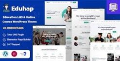 Eduhap - Education LMS WordPress Theme 1.6