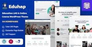 Eduhap - Education LMS WordPress Theme 1.6