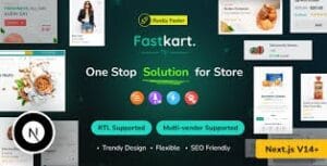 Fastkart - Single or Multivendor Ecommerce with React Next JS & Laravel REST API 1.0.1