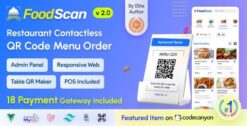 FoodScan - Qr Code Restaurant Menu Maker and Contactless Table Ordering System with Restaurant POS 2.0