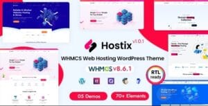 Hostix - Hosting WHMCS WordPress Theme 2.0.2