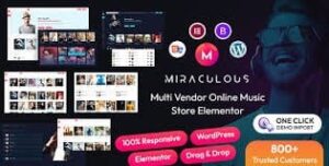 Miraculous - Multi Vendor Online Music Store Elementor WordPress Theme 2.0.4
