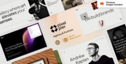 Pixelpiernyc - Portfolio Creative Agency Freelancer WordPress Theme 4.3