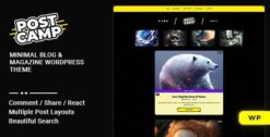 Postcamp - Personal Blog & Magazine WordPress Theme1.0.5