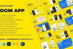 Pro Flutter Login App, Frontend, Backend, Firebase - Modern Minimal Flutter App for any Application