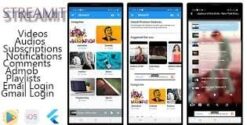 StreamIt - Audio & Video Streaming App for Android and IOS platforms.