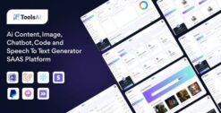 ToolsAi - Ai Content, Image, Chatbot, Code and Speech To Text Generator SAAS Platform 1.5