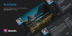Watson Resume WordPress Theme 2.5.0