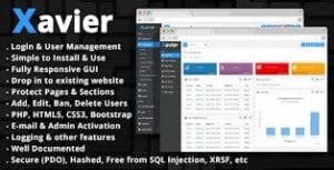 Xavier - PHP Login Script & User Management Admin Panel 3.2.3