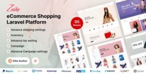 Zaika eCommerce CMS - Laravel eCommerce Shopping Platform 2.1.0