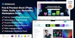Zaistock - Free & Premium Stock Photo, Video, Audio, Icon Illustration Script 2.1