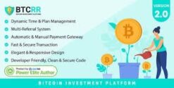 btcRR - Bitcoin Investment Platform 2.0