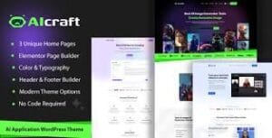 AIcraft - AI Application & Generator WordPress Theme