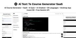 Ai Course Generator - Text To Course SaaS Ai Quiz Ai Chat Translation Earn Desktop App React Admin 2.0