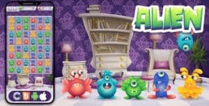Alien Connect - HTML5 Game, Construct 3