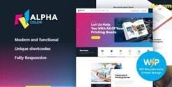 AlphaColor | Type Design & 3D Printing WordPress Theme + Elementor 1.4.9