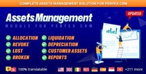 Assets Management module for Perfex CRM - Organize company and client assets 1.1.0