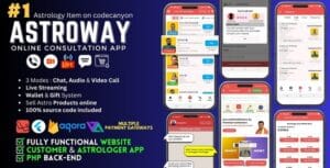 Astroway - Astrology Consultations, Chat, Audio/Video Calls, Live Streaming | Web & Backend Included 2.1.8