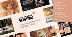Beautique — Luxury Salon & Barbershop WordPress Theme 1.1.0