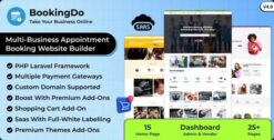 BookingDo SaaS - Multi Business Appointment Scheduling & Service Booking Website Builder 3.6
