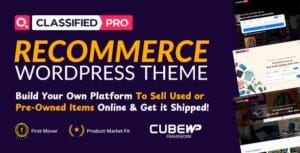 ClassifiedPro - reCommerce WordPress Theme 1.0.12