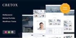 Cretox - Multipurpose Minimal Portfolio WordPress Theme 3.0.0