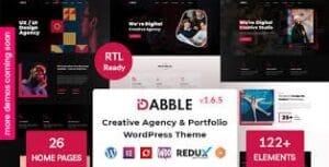 Dabble - Creative Agency & Portfolio WordPress Theme 1.6.0