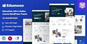 Edumoon - Education & Online Course LMS WordPress Theme 1.3