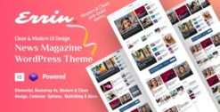 Errin - Personal Blog & Magazine Revolutionary WordPress Theme 2.0.1