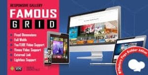 Famous - Responsive Image And Video Grid Gallery WordPress Plugin 1.4