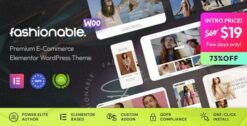 Fashionable – Clothing & Apparel WooCommerce WordPress Theme 1.0.10