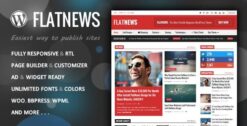 FlatNews – Responsive Magazine WordPress Theme 5.8