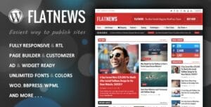 FlatNews – Responsive Magazine WordPress Theme 5.8