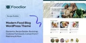 Foodior - Personal Food Blog WordPress Theme