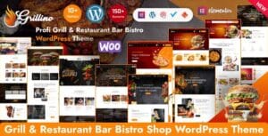 Grillino - Grill, Bar & Restaurant Shop WordPress Theme 1.4
