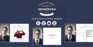 Henderson - vCard & Resume WordPress Theme 3.0.0