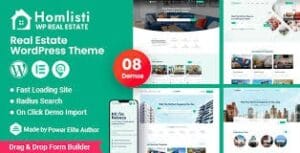 Homlisti – Real Estate WordPress Theme + RTL 1.9.4