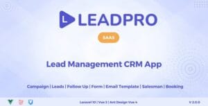 LeadPro SAAS - Lead & Call Center Management CRM 1.0.1