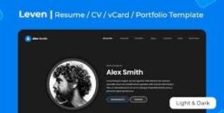 Leven - Resume Theme 1.8.1