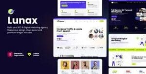 Lunax - Digital Marketing Agency & SEO WordPress Theme 1.1.2