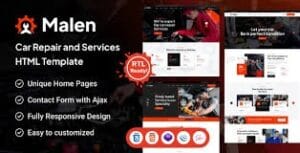 Malen - Car Service & Repair WordPress Theme