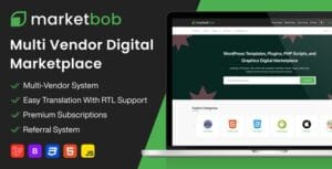 Marketbob - Multi-Vendor Digital Marketplace (SAAS) 2.3